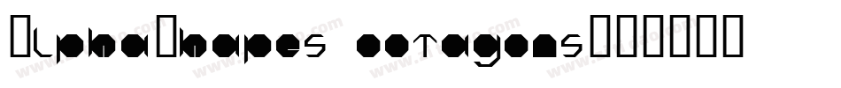 AlphaShapes octagons字体转换